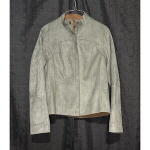 Women’s Equestrian Style Riding Jacket Reversible Leather Suede Size Sm Zip Up